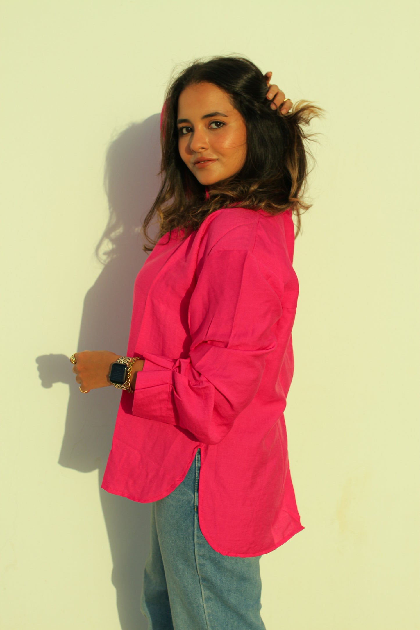Hot pink chemise