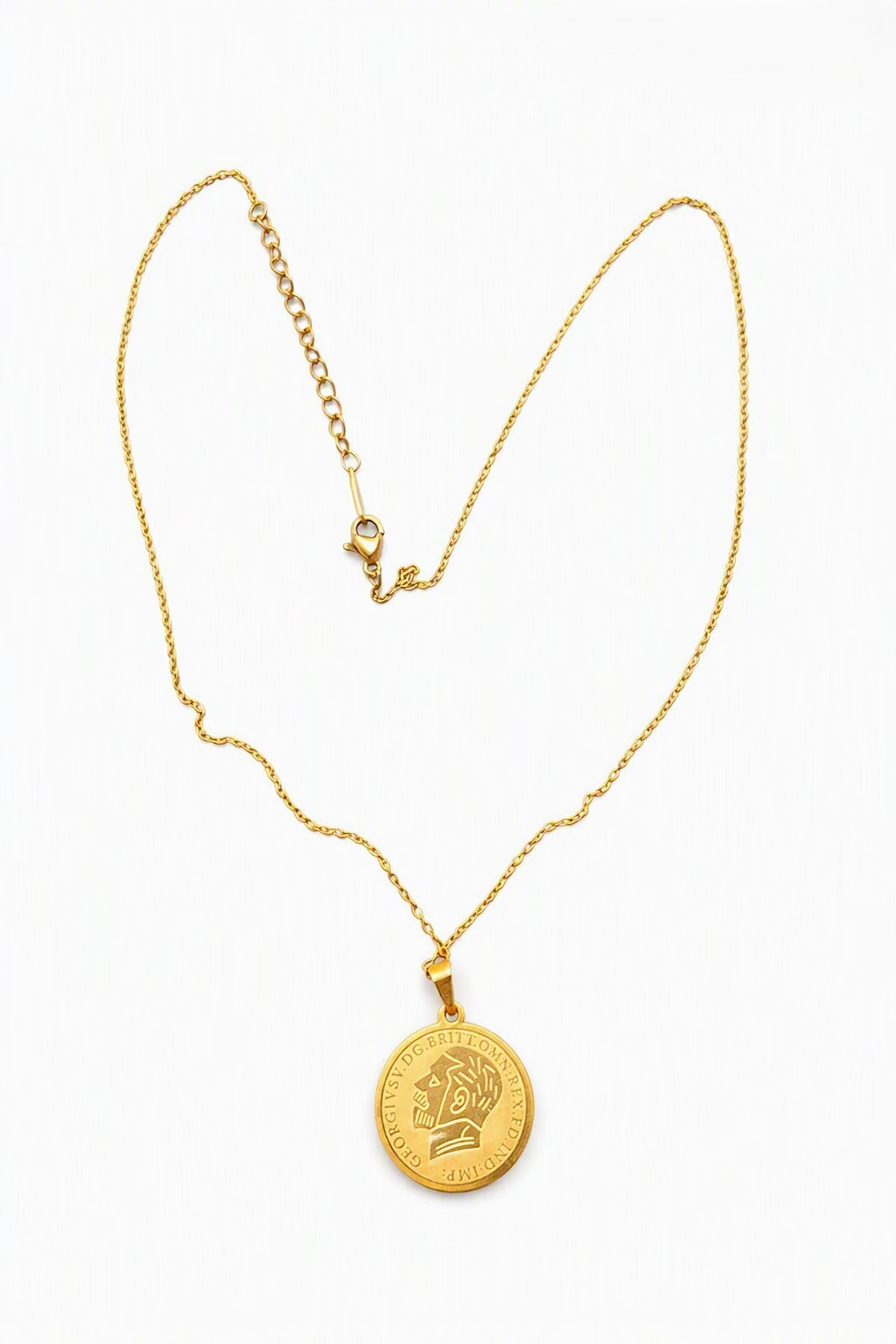 Vintage Coin Pendant Necklace