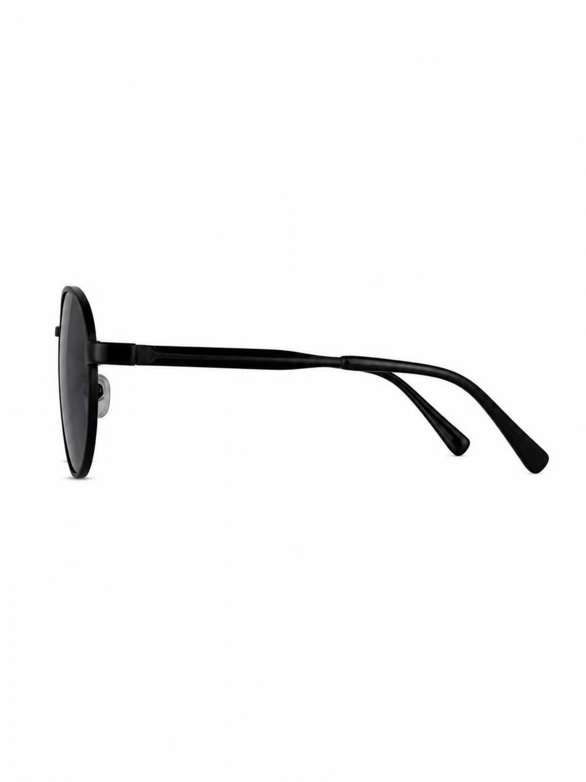 Classic Octagon Black Sunglasses