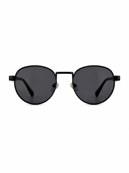 Classic Octagon Black Sunglasses