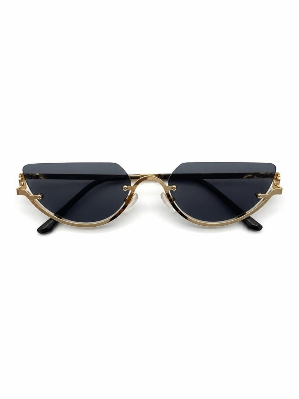 Luxury Rimless Cat-Eye Sunglasses