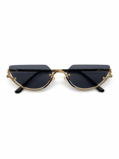 Luxury Rimless Cat-Eye Sunglasses