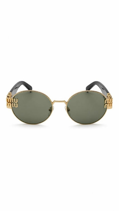Luxury Round Miu Style Sunglasses