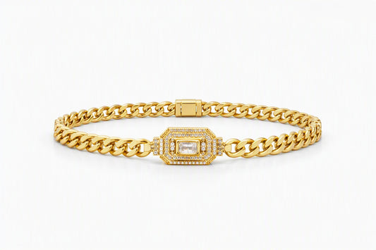 Rectangular Gemstone Bracelet