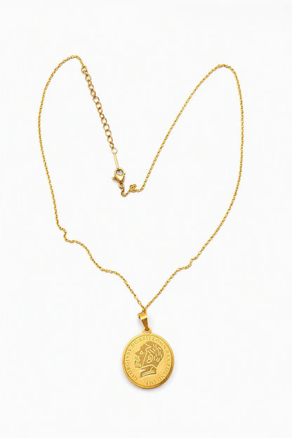 Vintage Coin Pendant Necklace